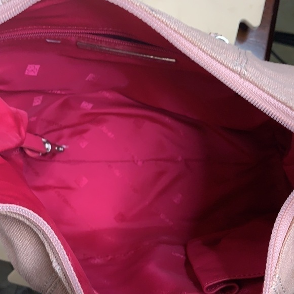 Donald J Pilner canvas and leather hobo - Picture 7 of 10